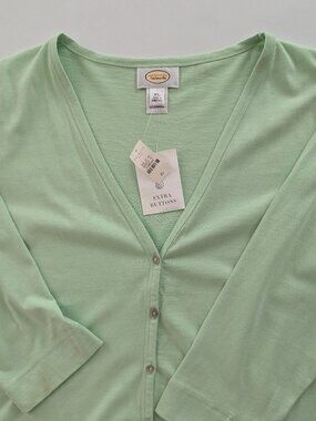 3/4 Length Sleeve Cotton Cardigan    NWT  Size XL